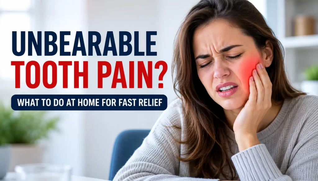 unbearable tooth pain what to do at home